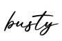单词busty书写