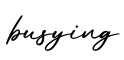 单词busying书写