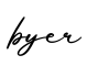 单词byer书写