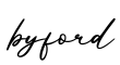 单词byford书写