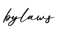 单词bylaws书写