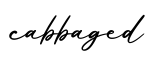 单词cabbaged书写