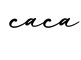 单词caca书写