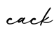 单词cack书写
