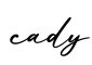 单词cady书写