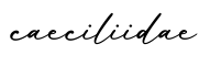 单词caeciliidae书写