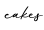 单词cakes书写