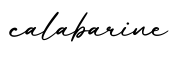 单词calabarine书写