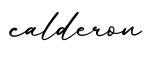单词calderon书写