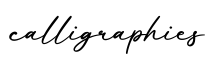 单词calligraphies书写