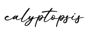 单词calyptopsis书写