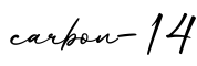 单词carbon-14书写