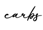 单词carbs书写