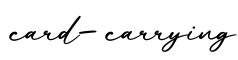 单词card-carrying书写
