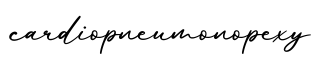 单词cardiopneumonopexy书写