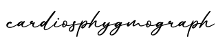 单词cardiosphygmograph书写