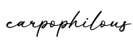 单词carpophilous书写
