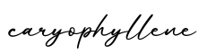 单词caryophyllene书写