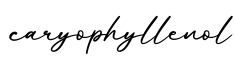 单词caryophyllenol书写