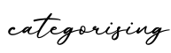单词categorising书写