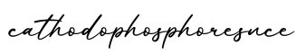 单词cathodophosphoresnce书写
