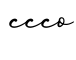 单词ccco书写