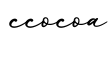 单词ccocoa书写