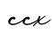 单词ccx书写