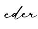单词cder书写