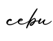 单词cebu书写