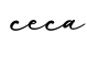 单词ceca书写