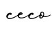 单词ceco书写