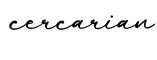 单词cercarian书写