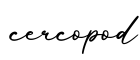 单词cercopod书写