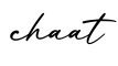 单词chaat书写