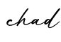 单词chad书写