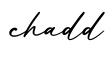 单词chadd书写