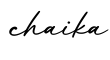 单词chaika书写