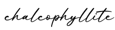 单词chalcophyllite书写