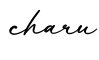 单词charu书写