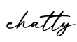 单词chatty书写