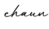 单词chaun书写