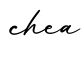 单词chea书写