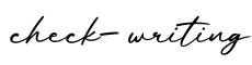 单词check-writing书写