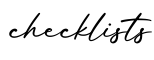 单词checklists书写