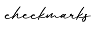 单词checkmarks书写