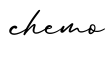单词chemo书写