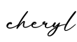 单词cheryl书写