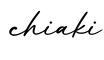 单词chiaki书写