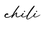 单词chili书写